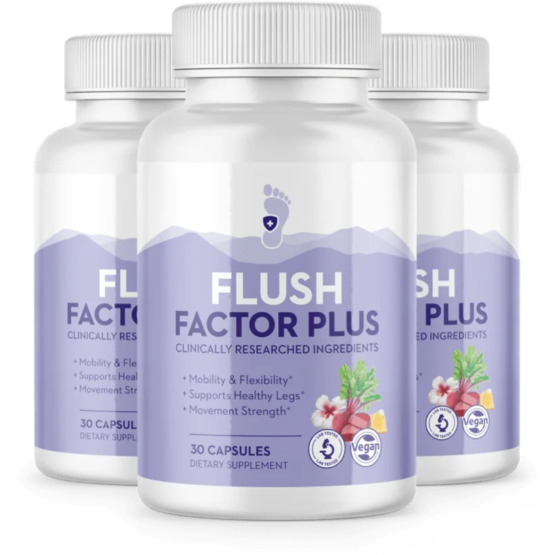 Flush Factor Plus Joint & Mobility Supplement Bottle (3 Bottle / 90 Day Pack)