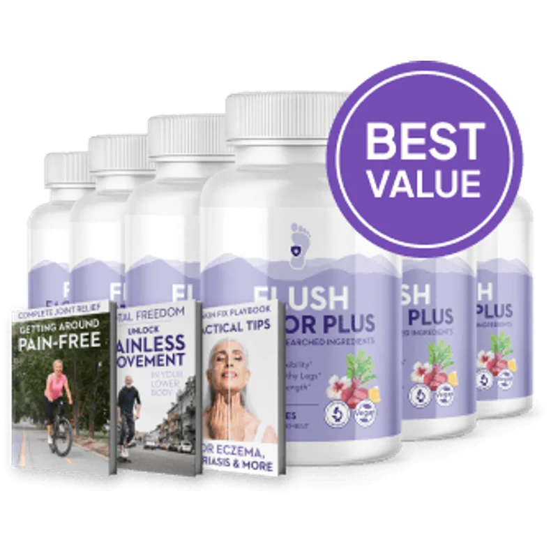 Flush Factor Plus Joint & Mobility Supplement Bottle (6 Bottle / 180 Day Pack)
